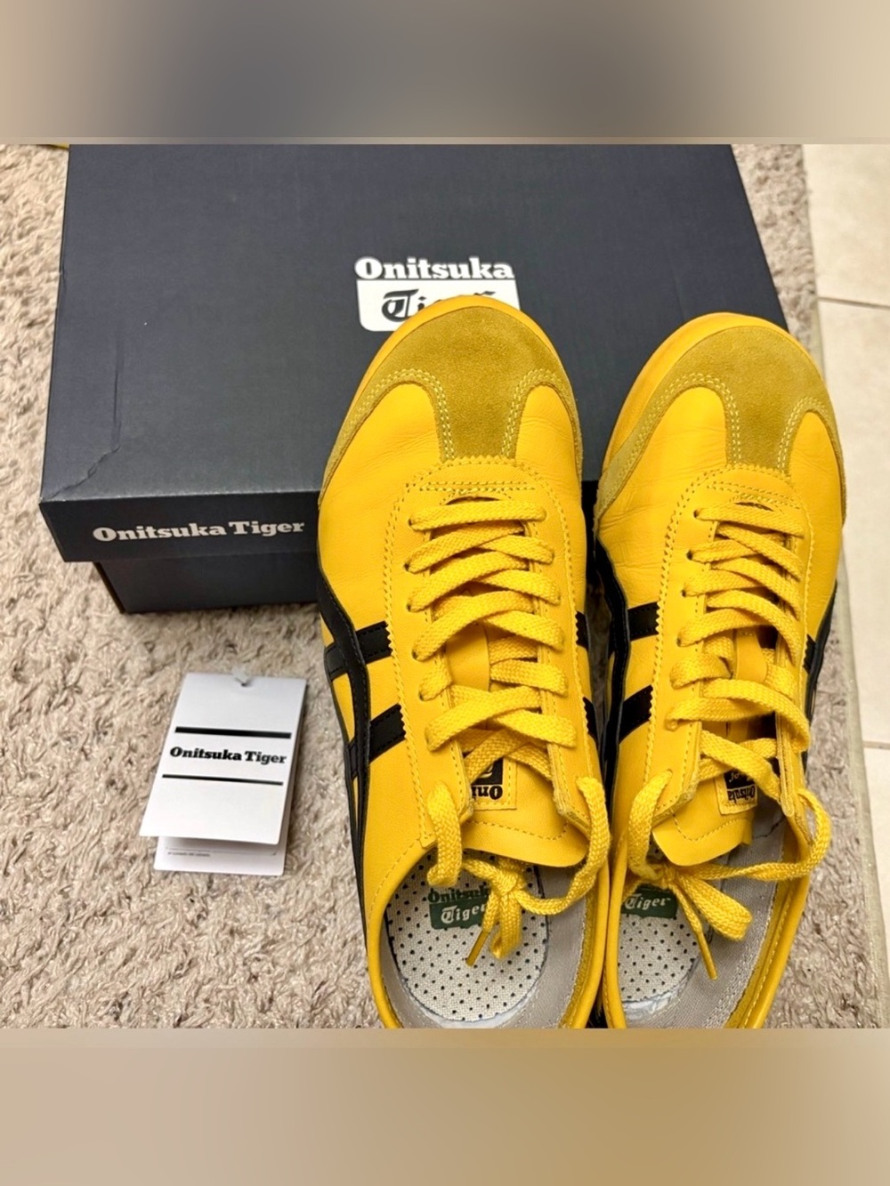 Onitsuka Tiger Yellow/Black Mexico 66 Sneakers -Unisex. Excellent condition. - Picture 1 of 6